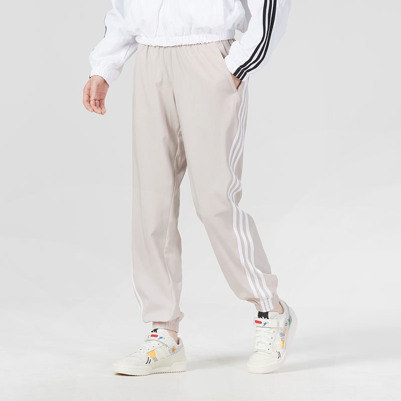 (WMNS) adidas Trainicons 3-Stripes Woven Pants 'Beige' HZ7283