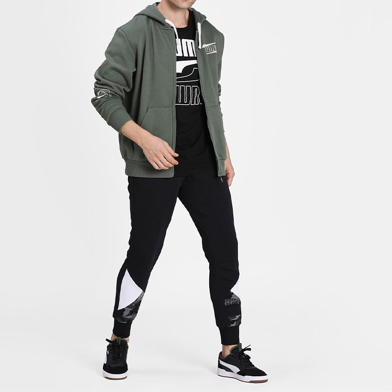 PUMA Rebel Camo AOP Sweatpants 'Black' 585022-01