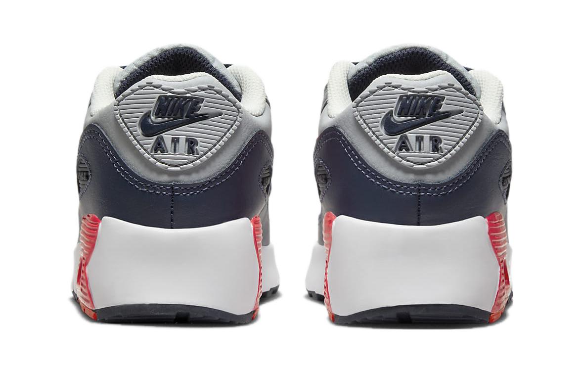 (PS) Nike Air Max 90 'Grey Bright Crimson' CD6867-021