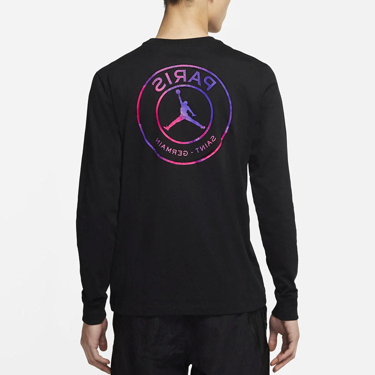 Air Jordan Paris Saint-Germain Crew Neck Long Sleeve Asia Sizing 'Black' CZ0794-010
