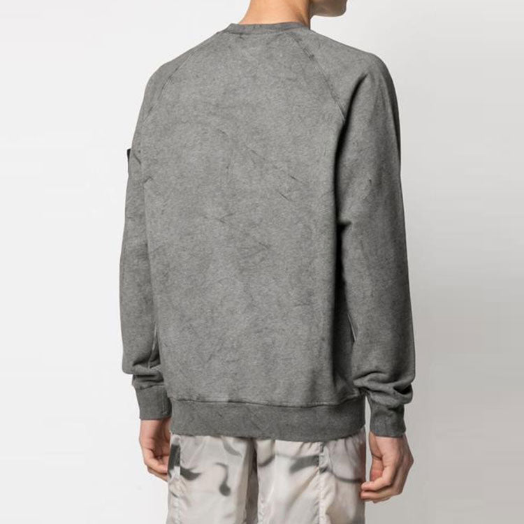 STONE ISLAND Dust Treated Crew Sweatshirt 'Grey' 731562290-V1M29