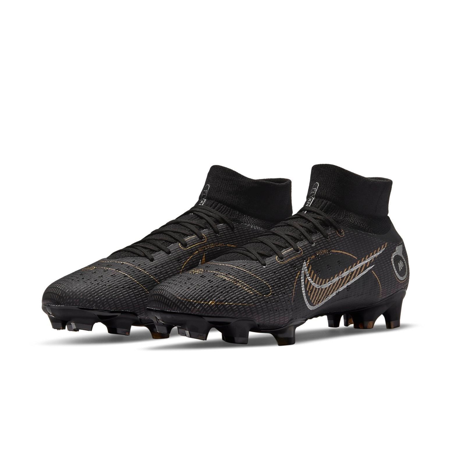 Nike Mercurial Superfly 8 Pro FG 'Black Metallic Gold' DJ2848-007