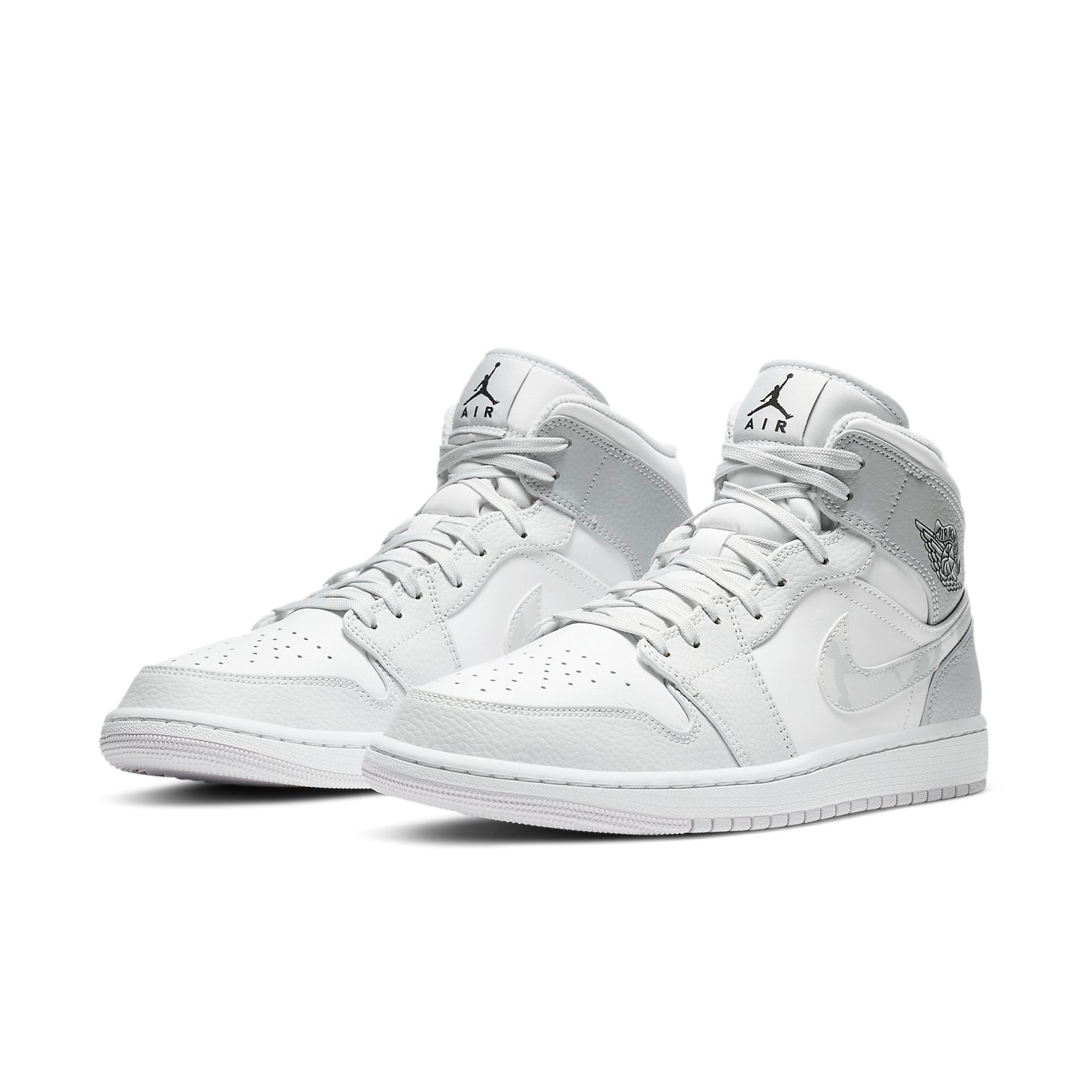 Air Jordan 1 Mid 'Swoosh Logo - Grey Camo' DC9035-100