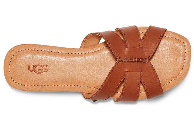 (WMNS) UGG Teague Brown Slippers 1119750-TLTH