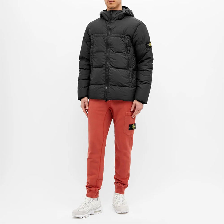 Men's STONE ISLAND Hooded Jacket Black 731540723-V0029