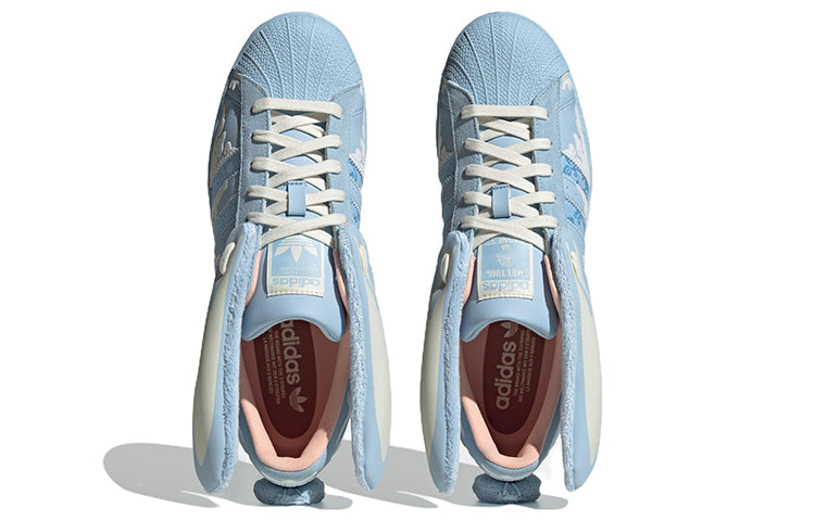 adidas originals Superstar Papercut x Melting Sadness 'Blue White' ID9472