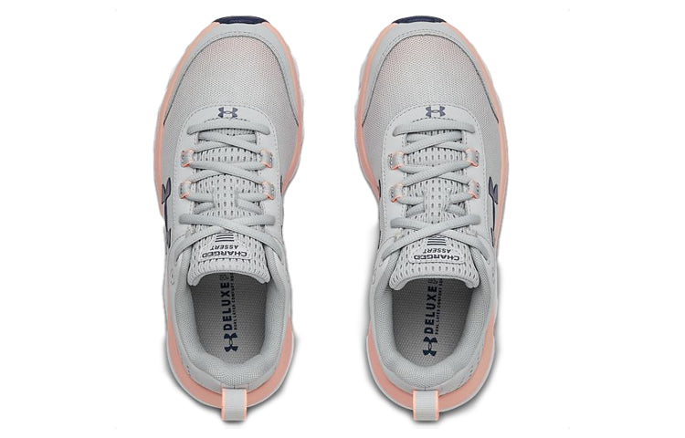 (WMNS) Under Armour Charged Assert 8 Sports Shoes Grey/Pink 3021972-105