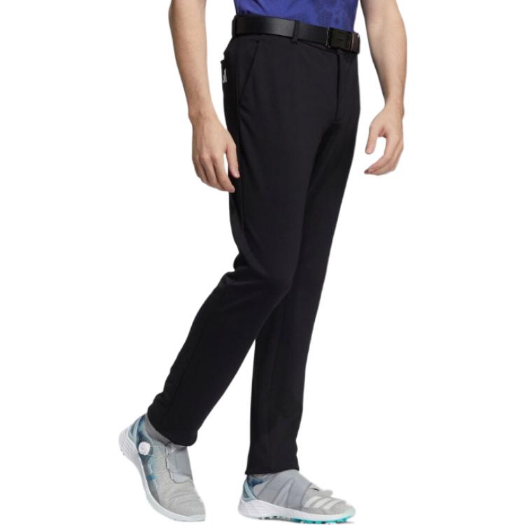 adidas Golf Play Green Textured Pants 'Black' HA3257