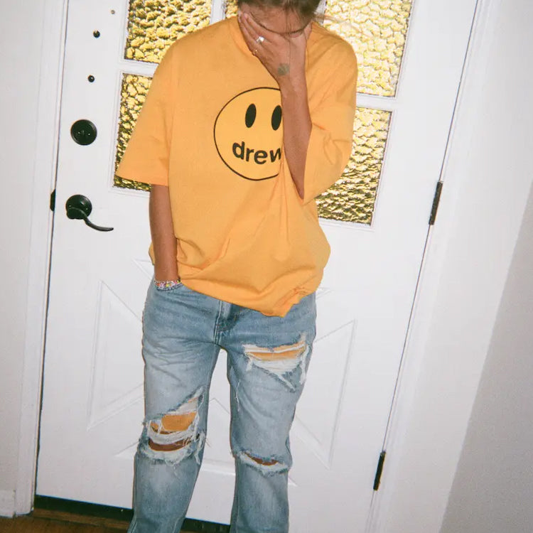 Drew House Mascot Short-Sleeve Tee Unisex Yellow DR-SS20-022