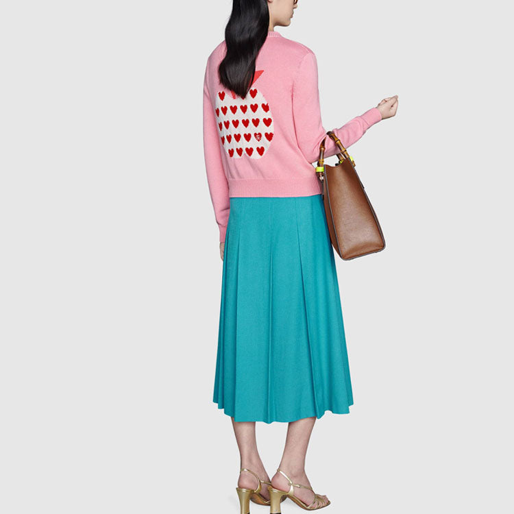 (WMNS) Gucci Les Pommes Cardigan 'Pink 664354-XKBYU-5943