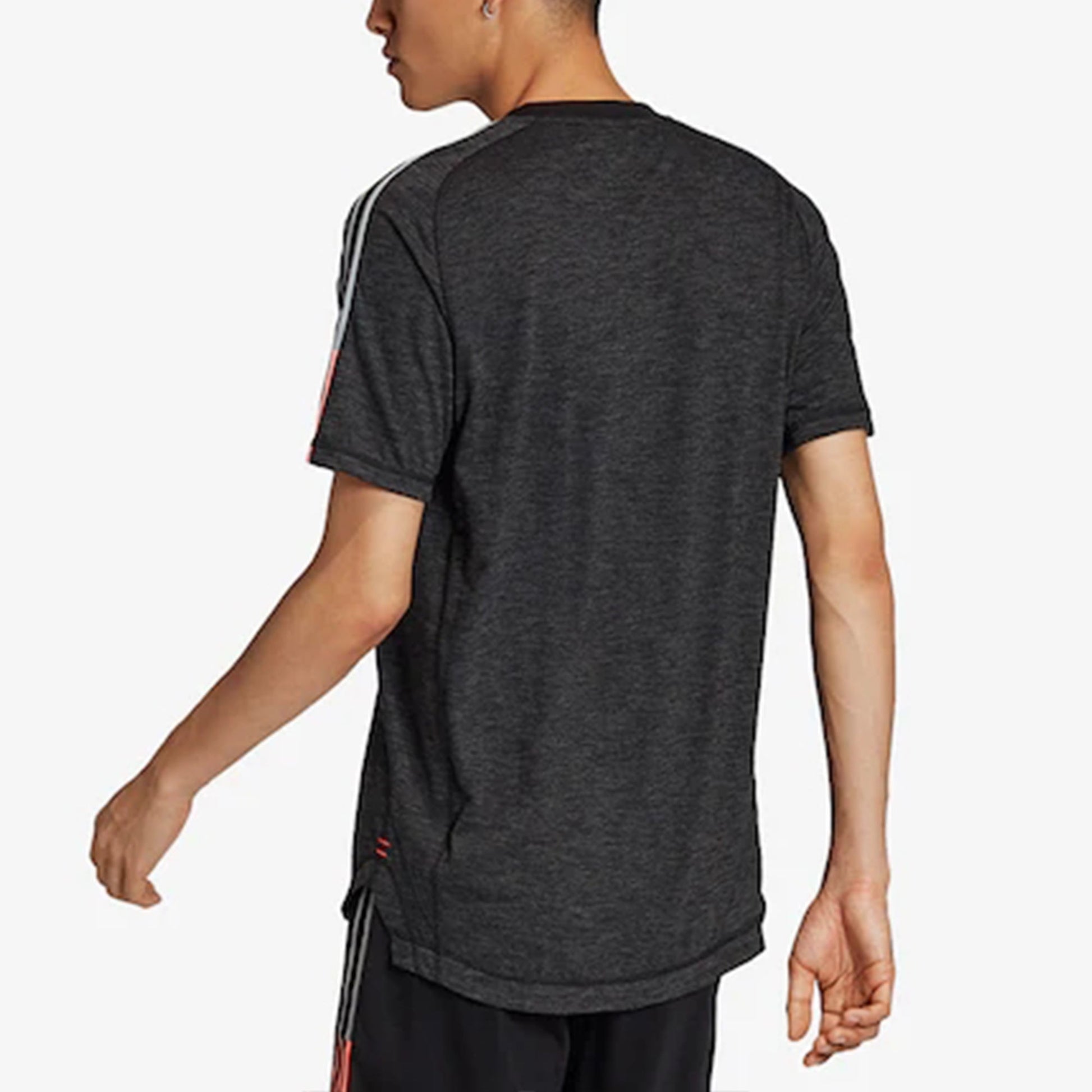 adidas Tan Tec Tee 2 Soccer/Football Training Breathable Sports Short Sleeve Gray FS7181