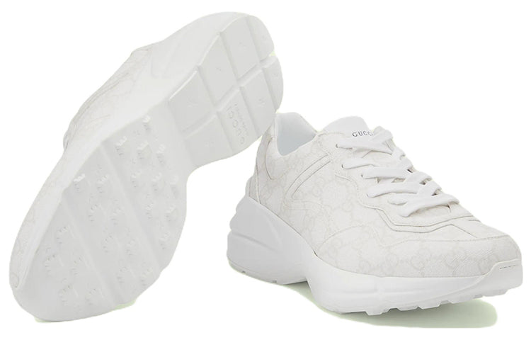 (WMNS) Gucci Rhyton 'White Monogram' 703192-KGD00-9000