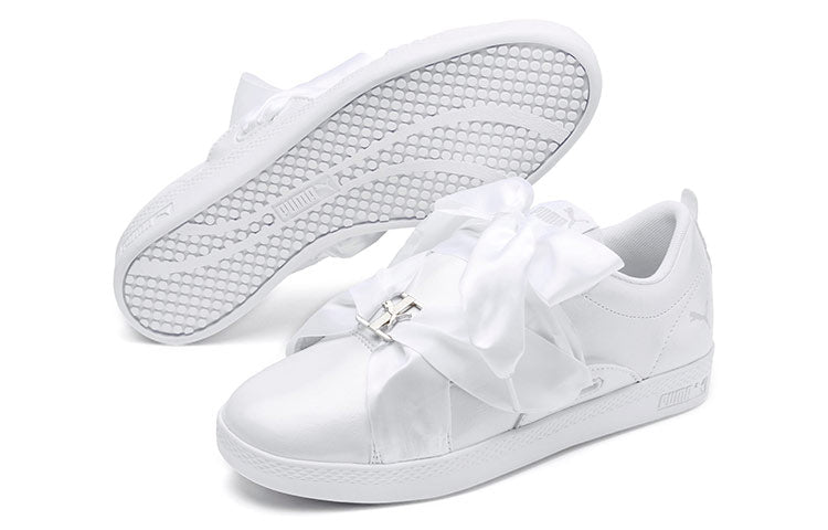 (WMNS) PUMA Smash Bkl Patent Shoes White 369638-01