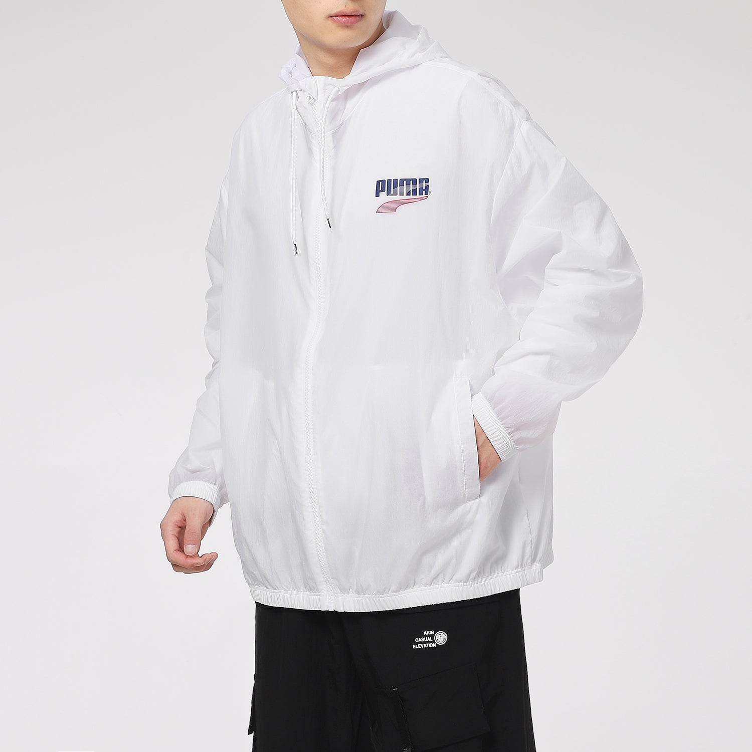 PUMA Decor 8 Lightweight Woven Jacket 'White Blue Red' 531487-02