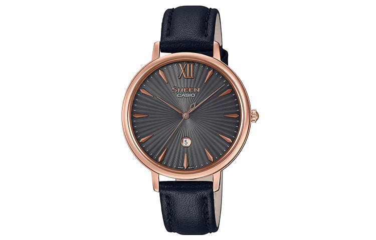 CASIO SHEEN Series PIG CHIKEN x COW Wrist Blue Black Analog SHE-4534PGL-1AUDFS