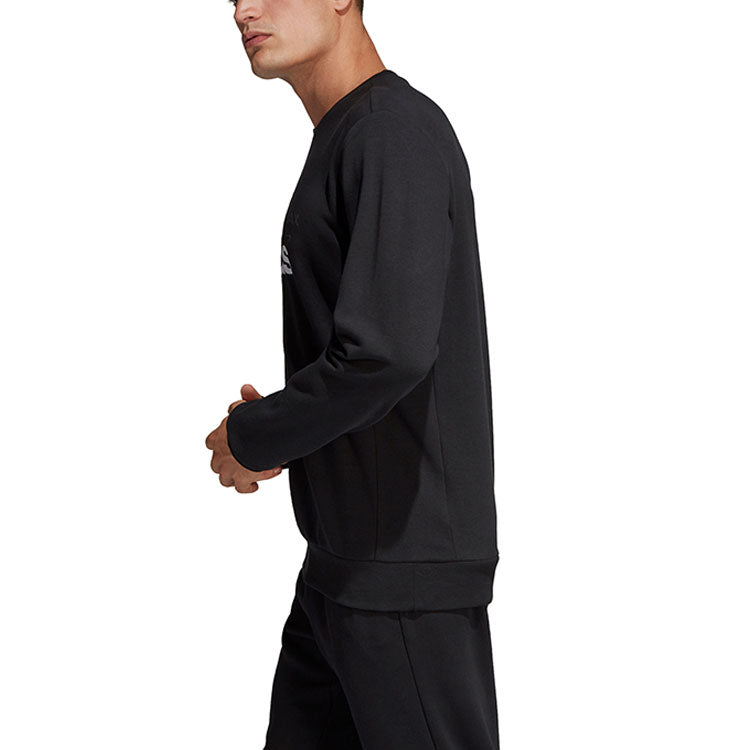 adidas Id Box Gr Sweat Logo Printing Sports Round Neck Pullover Knit Black DV3062