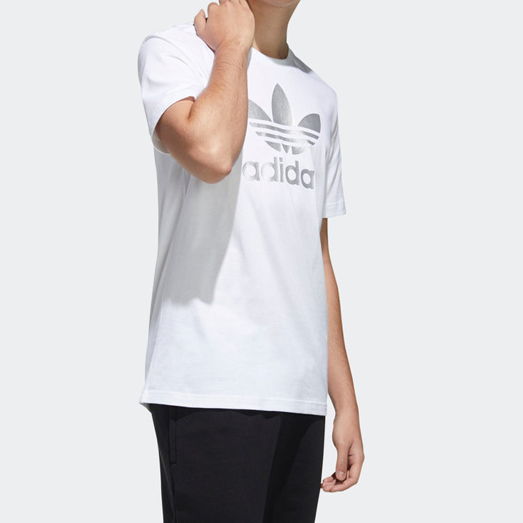 adidas Originals Trefoil Tee 'White Silver' GH7778