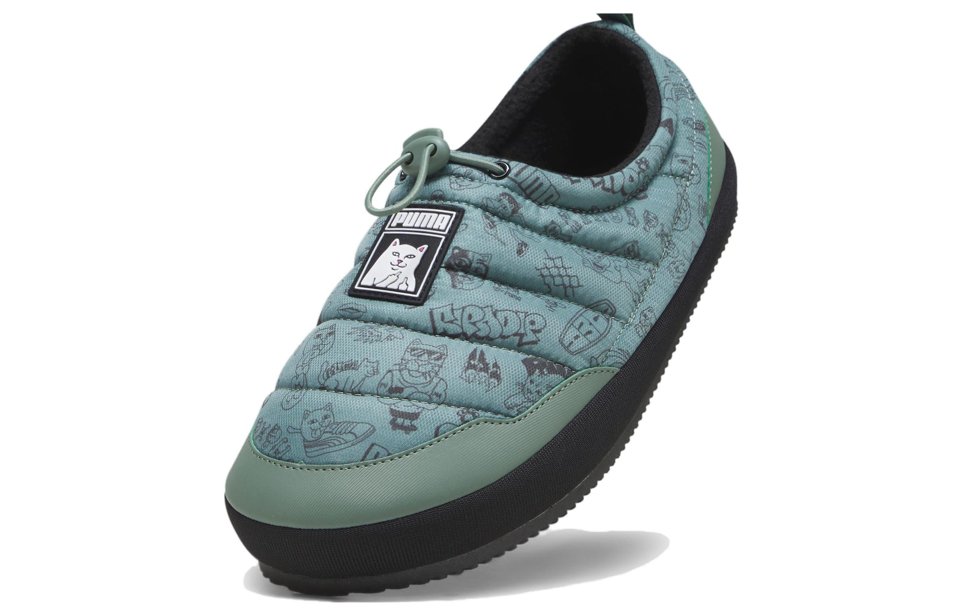 PUMA Tuff Mocc Plus Slipper x RIPNDIP 'Allover Lord Nermal Print' 393540-01