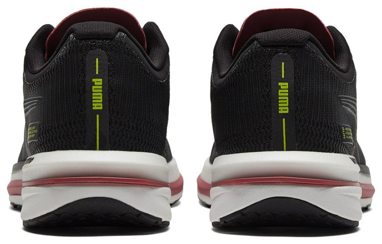 (WMNS) PUMA Velocity Nitro 'Black White Pink' 195296-01