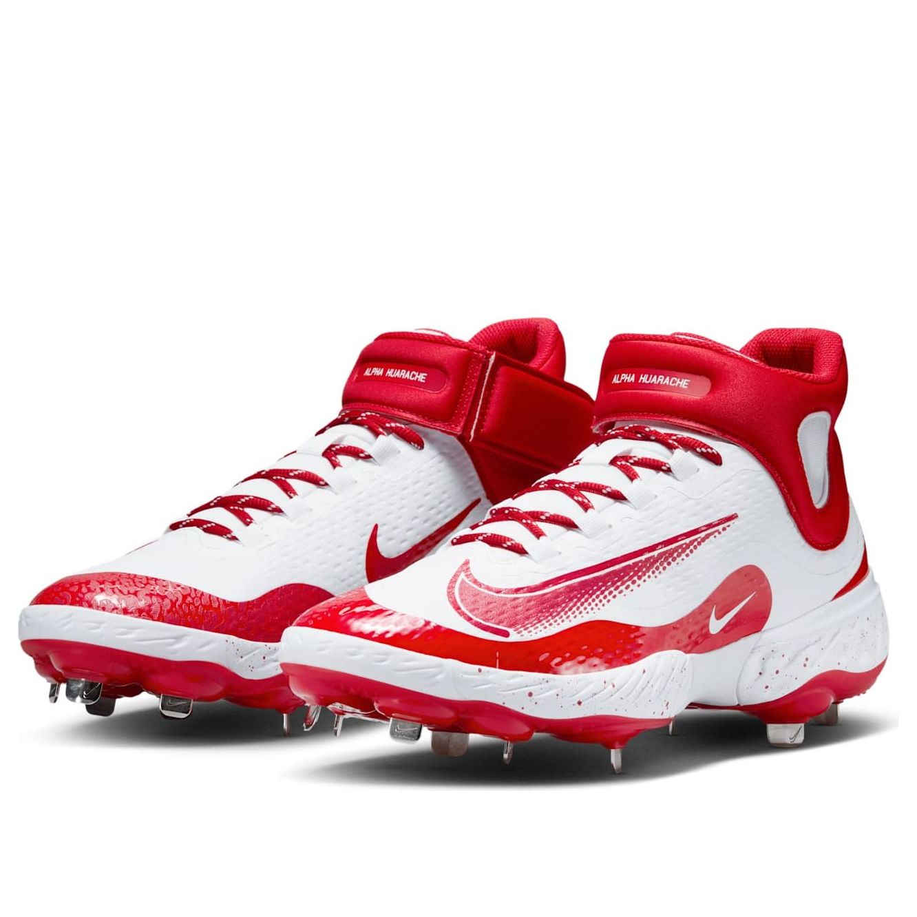 Nike Alpha Huarache Elite 4 Mid 'White University Red' FD2744-106