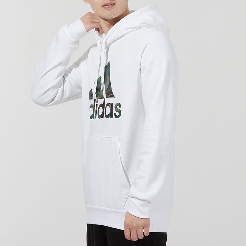 Men's adidas Camo Hd Camouflage Large Logo Printing Sports White H14672