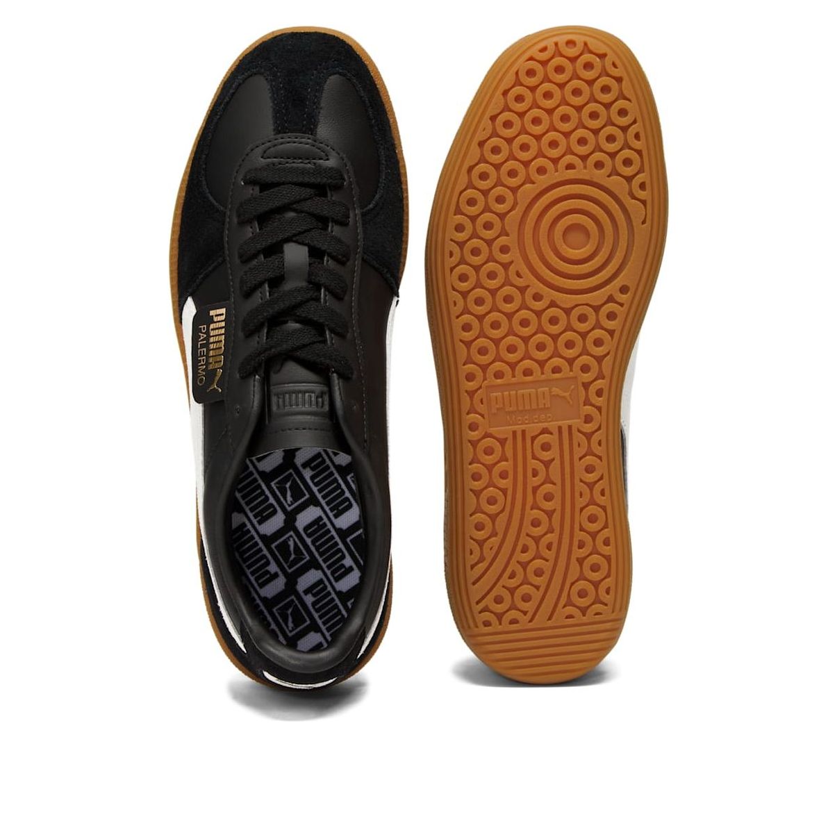 PUMA Palermo Leather 'Black Feather Grey Gum' 396464-03