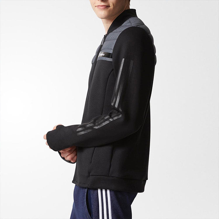 Men's adidas neo Athleisure Casual Sports Thin Black Down Jacket BS0859
