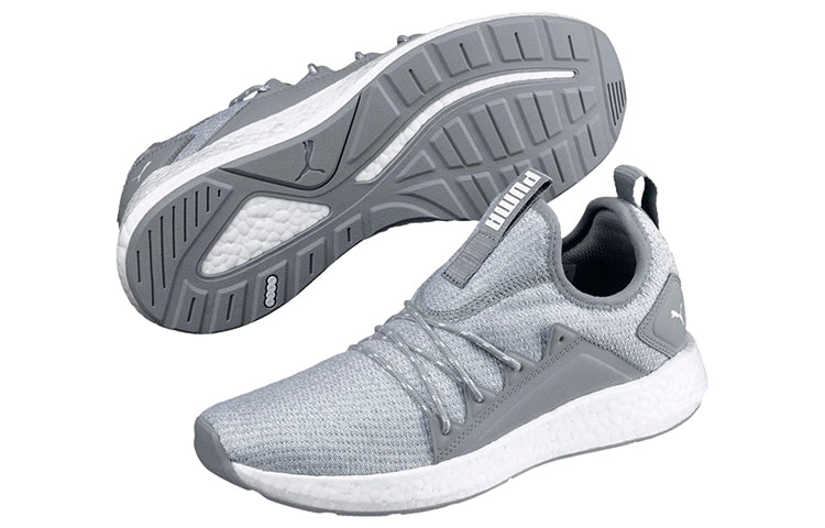 (WMNS) PUMA Nrgy Neko Knit Running Shoes 'Grey White' 191477-02