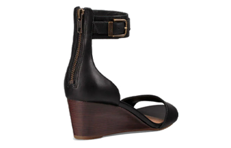 (WMNS) UGG Char Black Sandals 'Black' 1018581-BLK