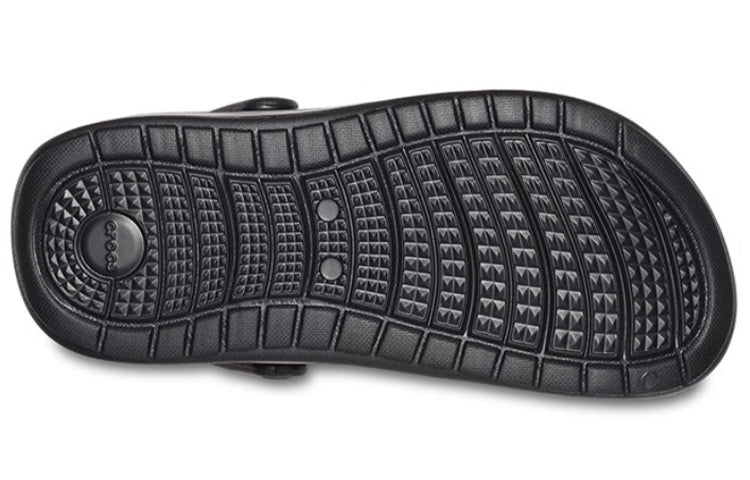 Crocs Reviva Beach Sandals Black Red 205852-0BU