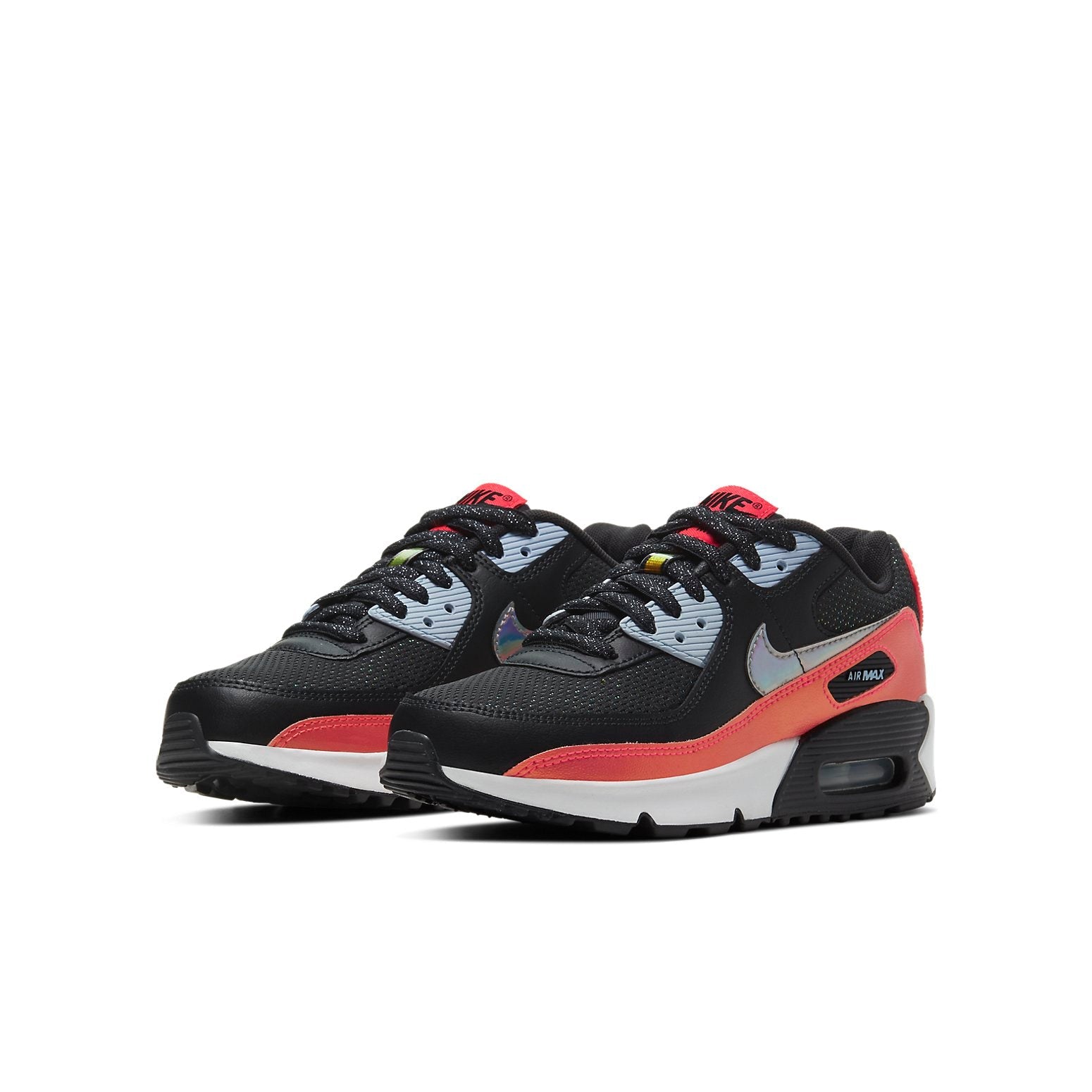 (GS) Nike Air Max 90 FP 'Black Laser Crimson' CT1966-001