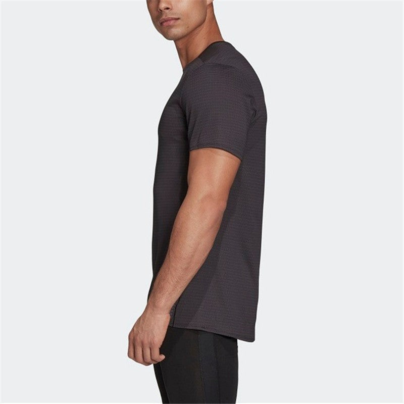 adidas Premium Tee M Reflective Running Sports Short Sleeve Black GL2008