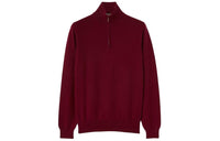 Loro Piana Classic Half-Zip Sweater Men's Red