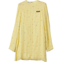 MIU MIU SS24 Long-Sleeved Dresses Women's Yellow