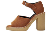 HERMES Drew Strap Sandals Women's Brown