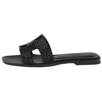 HERMES Oran Slip-Resistant Slide Slippers Women's Black
