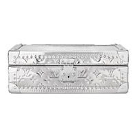 LOUIS VUITTON Coated Canvas Storage Boxes Unisex Silver