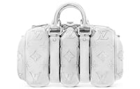 LOUIS VUITTON Keepall Clutch Blown Up 25 Silver