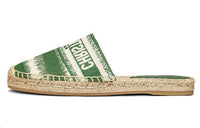 DIOR Granville Rubber Sole Closed Toe Slippers Women's Green Beige White