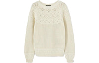 Loro Piana Engadin Crew Neck Sweater Women's Ecru