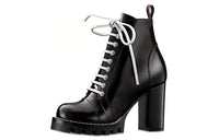 LOUIS VUITTON Ankle Boots Women's Black