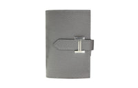 HERMES Bearn Epsom Calfskin Short Wallet Mini Women's 8F Gris ÉTain Tin Gray