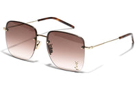 SAINT LAURENT Sl 312 Logo Plaque Sunglasses