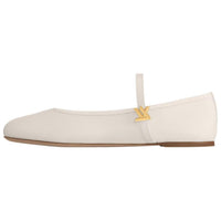 LOUIS VUITTON Romy Mary Jane Shoes Women's White