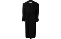 SAINT LAURENT Coats Women's Black