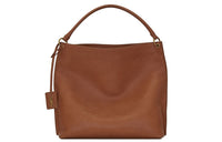 SAINT LAURENT Leather Hobo Shoulder Bag Handbag Shoulder Bag Women's Camel