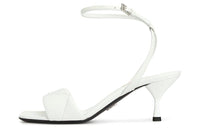 PRADA One Strap Sandals Women's White