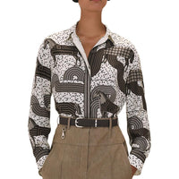 HERMES Shirts Women's Gray