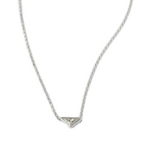 PRADA 18K White Gold Necklaces Men's White