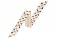 DIOR Silk Scarves Women's White